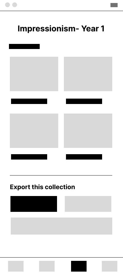 Lo-fi collection export